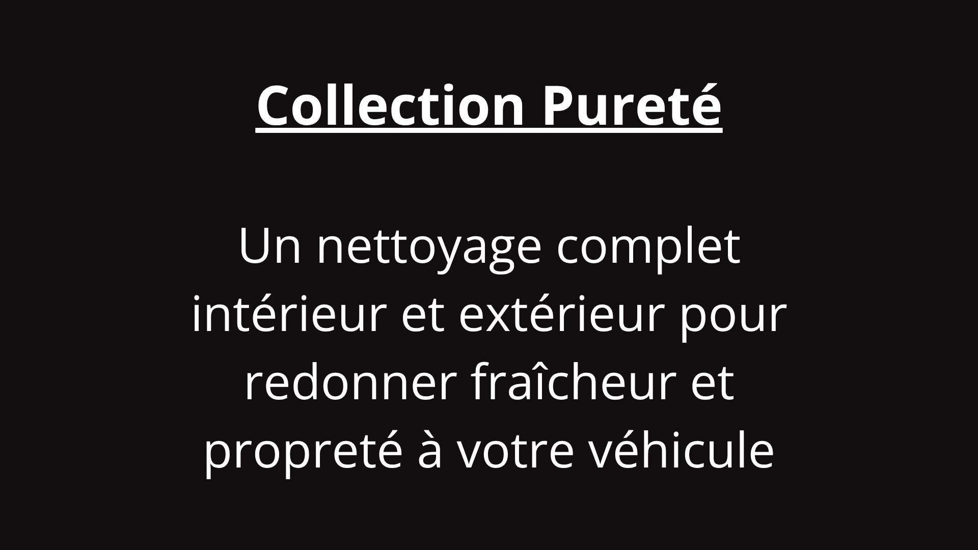 Collection Pureté